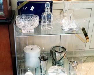 Barware, Acrylic Bar Cart