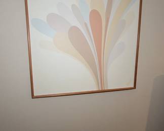 Letterman mid century original oil painting