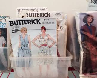 sewing patterns, vintage craft supplies