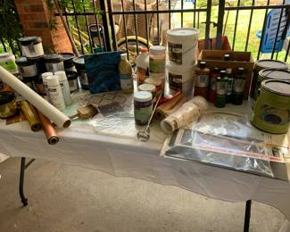 Artist and faux painting supplies