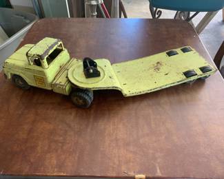 Antique truck and toys