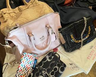 Coach and other designer bags
