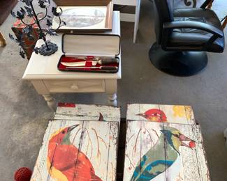 art work, collector items, and furniture