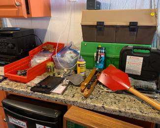 Man stuff- tools, camping, tents, fishing equipment, home hardware, construction materials