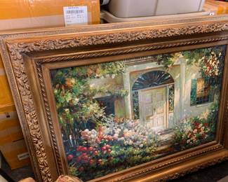 Large framed painting