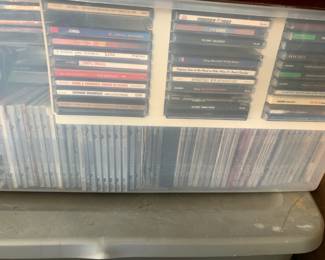 CDs and VHS videos