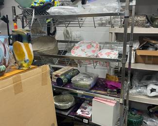 . . . great storage racks filled with treasures!