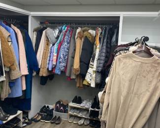. . . walk in closet is jam packed