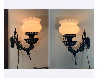 Cast iron sconces