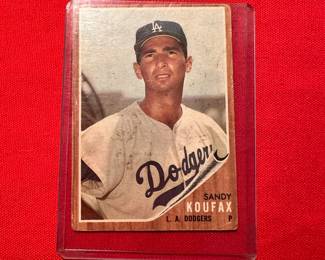 Sandy Koufax, baseball card