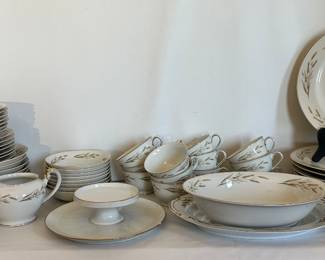 KYOTO fine china gold wheat pattern