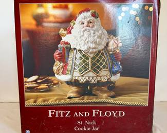 Fitz and Floyd St. Nick cookie jar