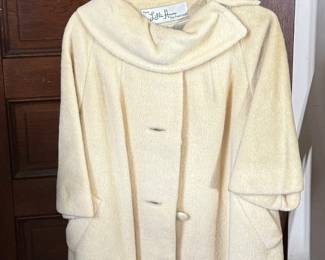 Lilli Ann wool fur coat and hat