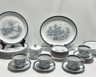 Alfred Meakin "Home in the Country" transferware