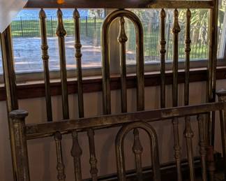 Full brass bed
