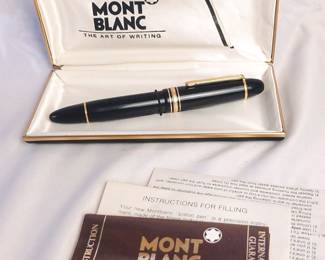 Authentic Mont Blanc Pen In Case