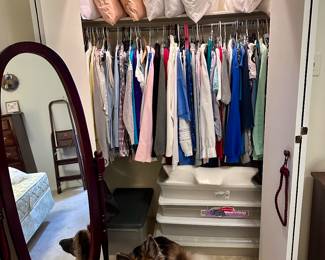 Three Closets of Women’s Clothing 
