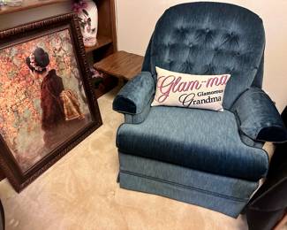 Vintage Broyhill Swivel Rocker