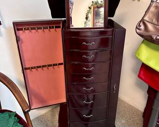 Large Floor Style Jewelry Chest