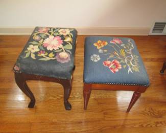 Needle point stools 