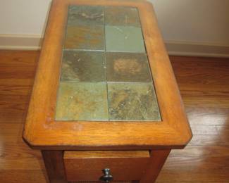 slate top side table 
