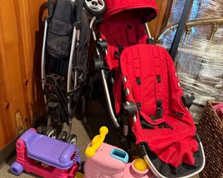Strollers, toys