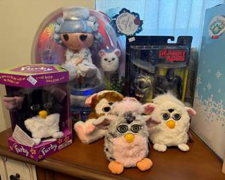 Furby Babies, Planet of the Apes Figurine, Lalaloopsy Doll Ivory Ice Crystals Christmas Holiday Collector Edition
