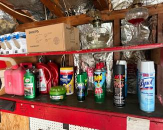 misc bug spray, misc cleaners