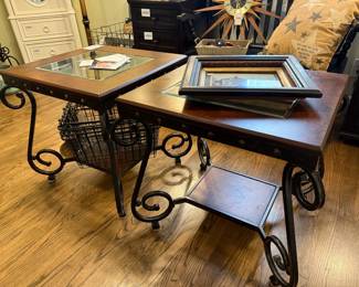 Scroll Metal Tables