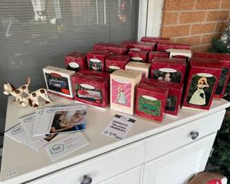 Unmarked hallmark ornaments