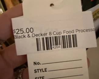   Black & Decker 8-Cup Food Processor