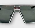 Vintage CHRISTIAN DIOR Sunglasses. Black Lenses With Silver Frames. Oversized And Square. Perfect For Everyday Style MOD
