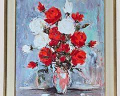 Original Still Life Impressive Impasto Floral Painting High Quality Frame and Signed
