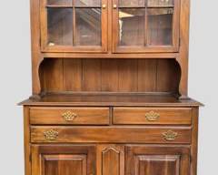 Statton Trutype Americana Furniture Vintage Cherry China Hutche Stepback Cupboard Cabinet
