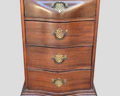 Antique Chippendale 4 Drawer Side Chest Ball & Claw Foot
