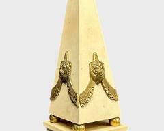 Vintage Decorative obelisk Hollywood Regency style
