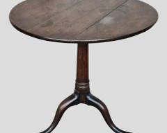 Fantastic Antique Tilt Top Wood Table
