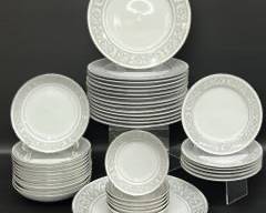 Fine W. Dalton Imperial China 5671 Whitney China Dinner Plates, Salads Plates, Bowls, and Charger Plate
