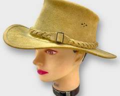 Vintage Australian Genuine Leather Suede Western Cowboy Style Hat
