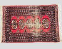 Vintage Small Persian HAnd knotted Area Rug
