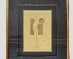 Fantastic Sergio Orozco Decorative Arts Mixed Media Pencil Signed and numbered 32/950 Framed Artwork W/ Raised Seal High Quality Framing
