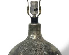 Wonderful Abstract Mid-Century Modern MCM Hand Built Studio Art Pottery Table Lamp
