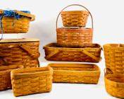 Vintage Longaberger Baskets Collection. Various Sizes And Styles Included.
