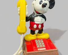 Vintage 1976 The Mickey Mouse Disney Productions Phone Landline Push Button Telephone Disney RARE!
