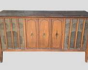 Vintage Zenith Mid Century Modern MCM Transister Tuner and Turntable w Diamond Stylus keep as is remove electronics or use a a buffet credenza
