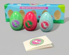 Lot of Three 2014 Barack Obama White House Easter Egg Collection
