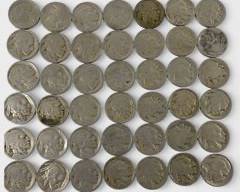 42 1930s U.S. Buffalo Nickels
