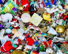 Large Assorted Christmas Ornaments Lot
