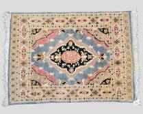 Vintage Small Wool Pakistan Hand Knotted Area Rug
