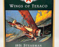 NIB 1995 WINGS OF TEXACO 1931 STEARMAN BIPLANE 3RD IN THE SERIES MODEL AIRPLANE BANKin Box
